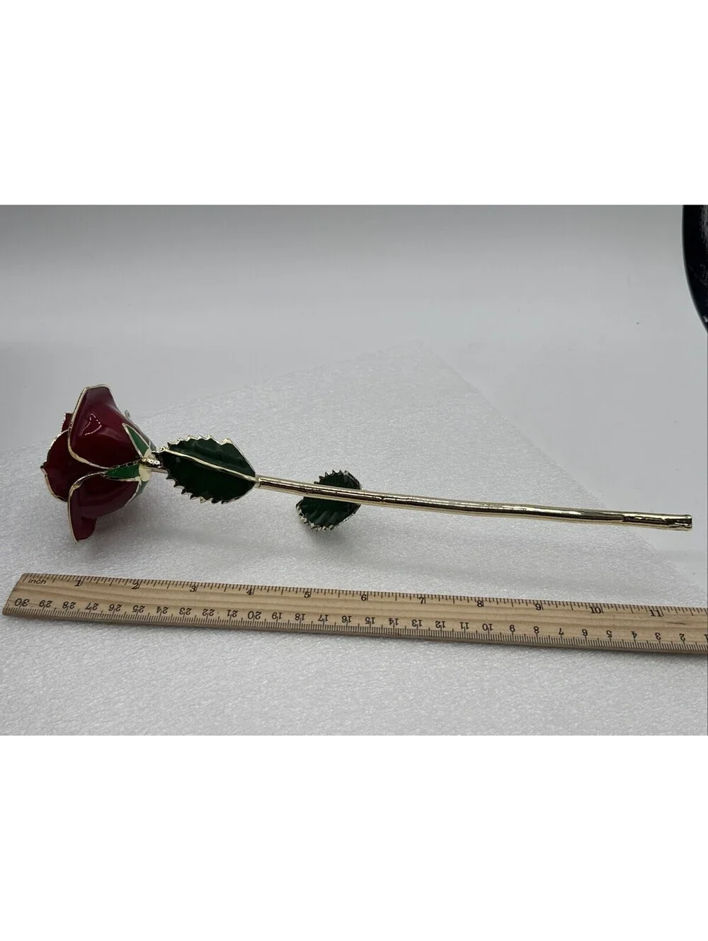 24k Gold Dipped Real Forever Rose with Gift Box & COA Card 12” Red Green Gold